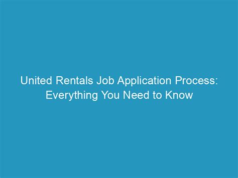 Reasonable accommodation. . United rentals job openings